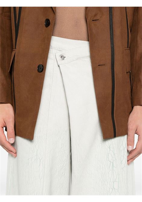 Jeans asimmetrici in grigio Feng chen wang - uomo FENG CHEN WANG | FUS19TR18CYN